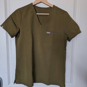 Figs Martini Olive Scrub Top / Catarina S